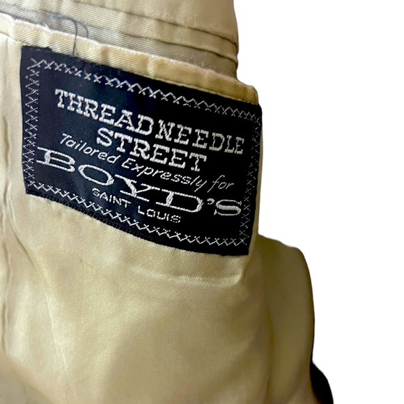 Threadneedle Street classic men’s tan virgin wool blazer in size 44 or X-Large - Picture 13 of 16